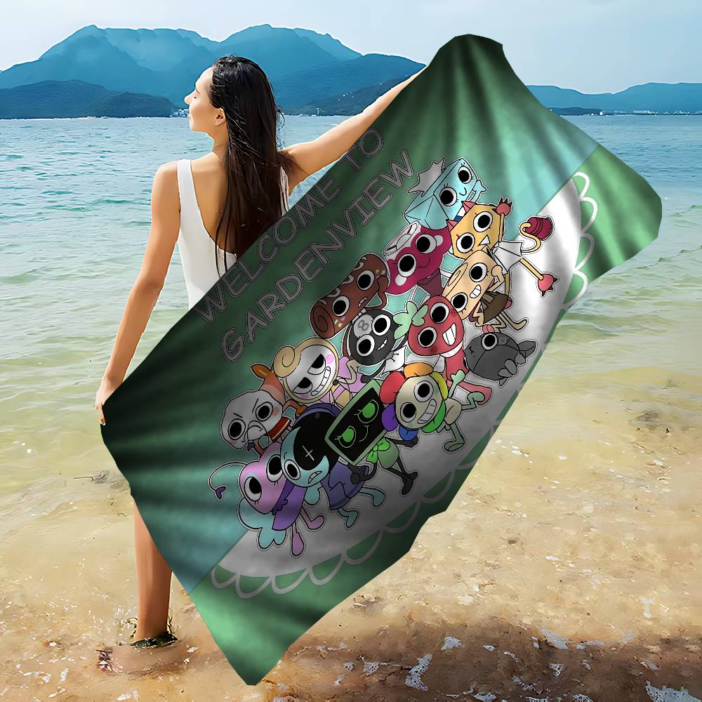D-Dandys WorldS Coperta in Microfibra Cartone Animato Asciugatura Rapida Asciugamani da Spiaggia Stampa Sovradimensionata Super Assorbente Coperta Asciugamano per Piscina