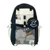 Girls Laptop Backpack Waterproof Backpack with Transparent Front Pocket Large Capacity Backpack with Padded Straps for School Street Travel