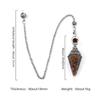 Natural Stone Spirit Pendulum Pendant Latticed Chain Energy Luck Mysterious Reiki Resin For Jewelry Making Accessories Necklaces