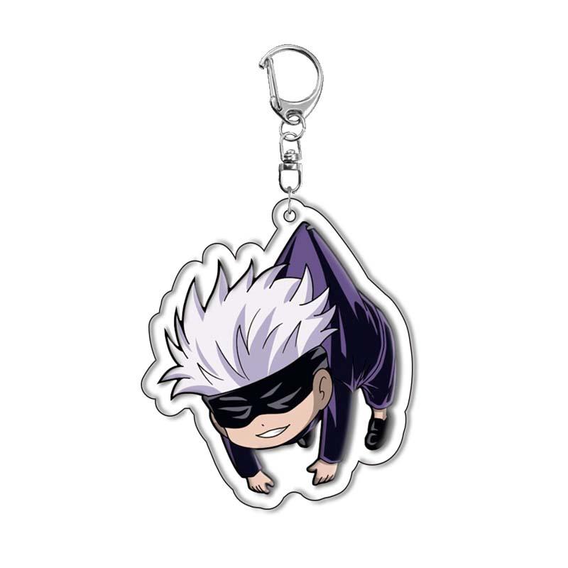 Jujutsu Kaisen Yuji Itadori Acrylic Key Ring Pendant Anime Merchandise Cross Border Ready To Ship Layer High Quality