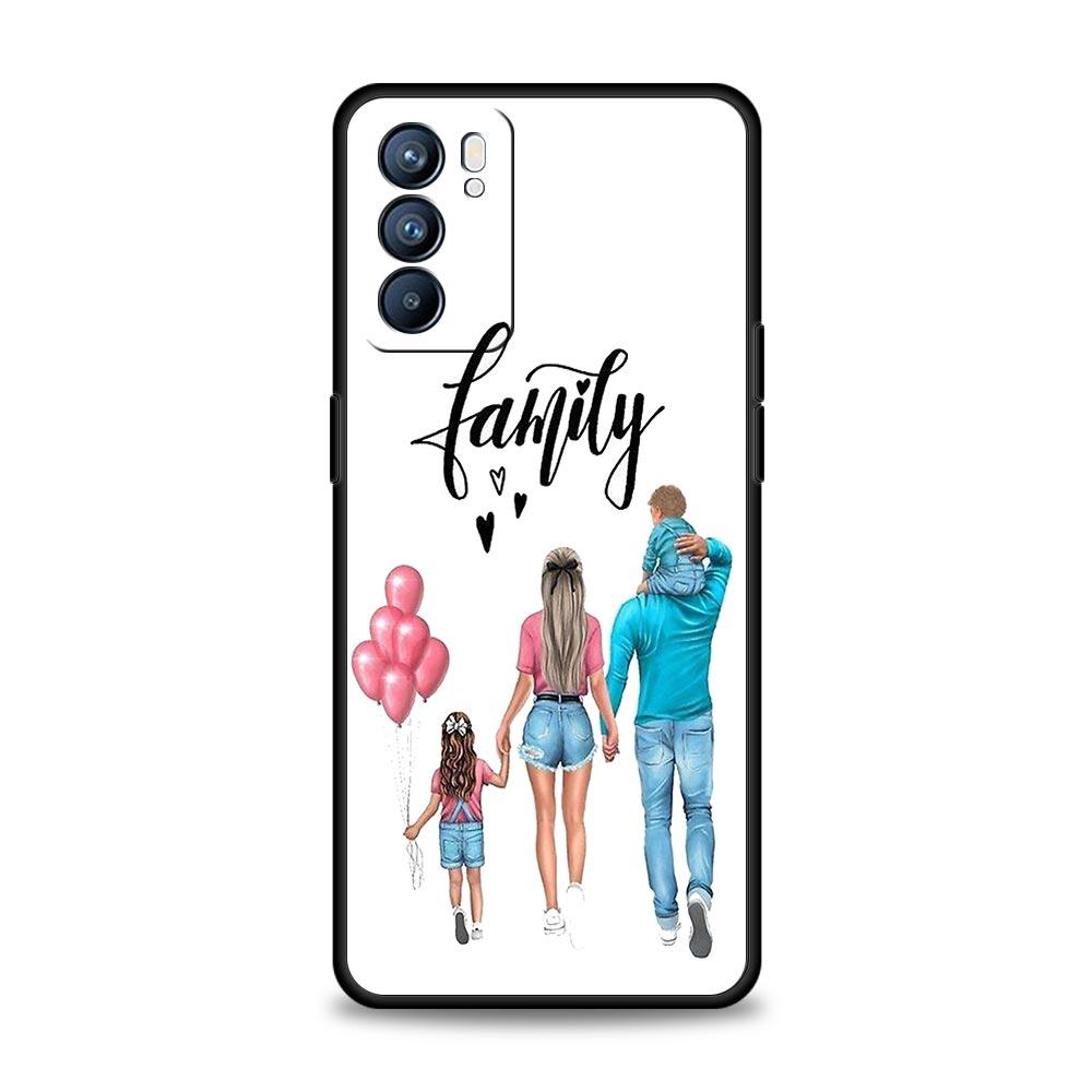 Phone Case For Oppo Reno13 Reno12 Reno11 F Reno10 Pro A54 A53 A95 A76 A74 A57 A98 A80 A79 5G A78 4G Cover Fashion Super Mom Dad
