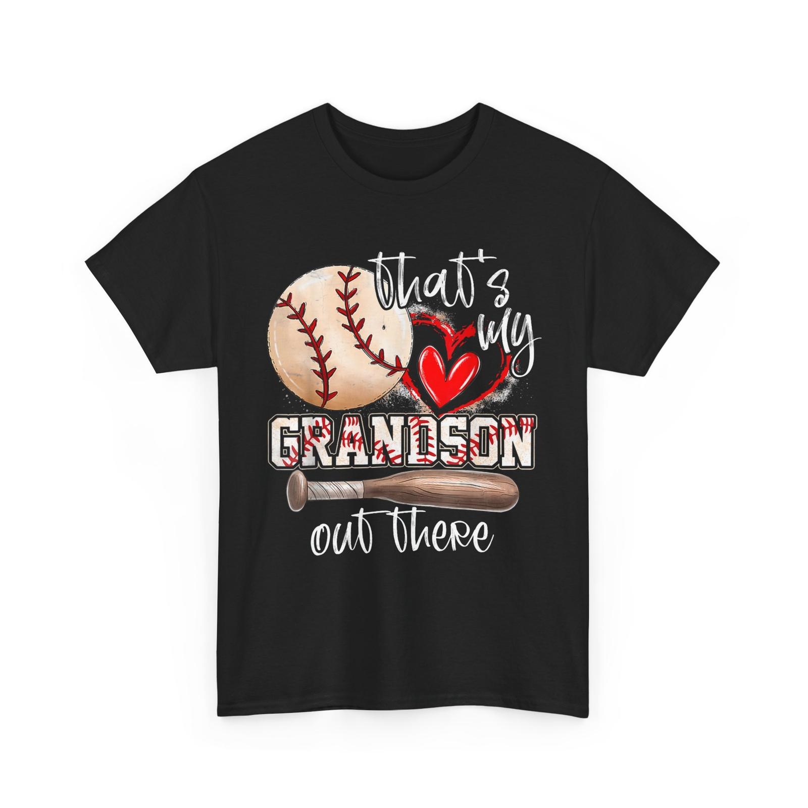 That s My Grandson Out There Baseball T-shirt, Grandma Baseball Shirt M