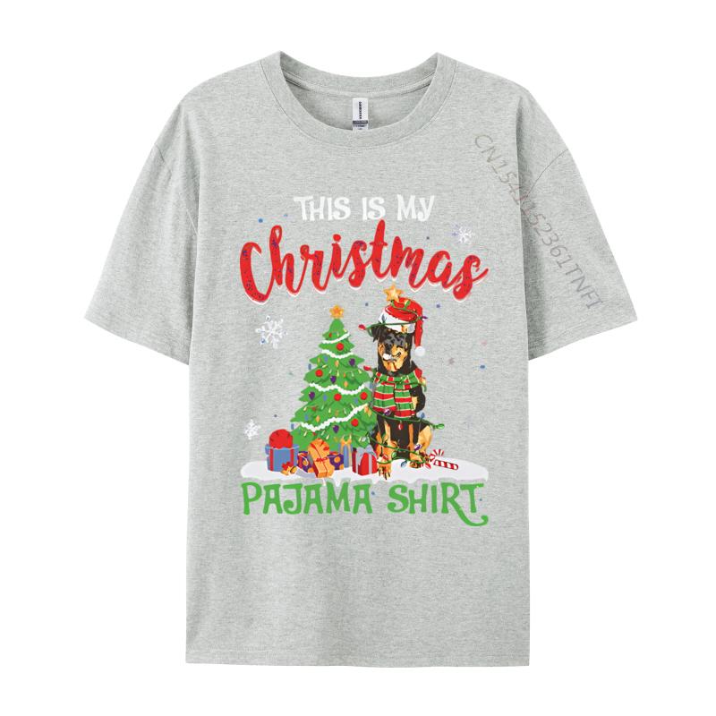 Santa Rottweiler Dog This Is My Christmas T Shirts Unisex Tee Shirts Graphic Unisex Tops Tees Clothes Plain T Shirts Wholesale