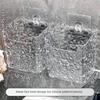 Wandmontierte Aufbewahrungsbox Glacial Streak Aufbewahrungsbox für ausrangierte Waschlappen Badezimmerwaschbeckenablage Weiches Handtuch Gesichtstuch Toilettenregal