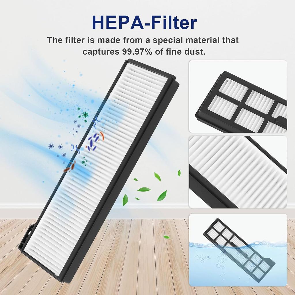 20 PCS Accessories for Eufy X10 Pro Omni Robot Vacuum, Replacement Parts Main Brush, Side Brush, Washable Filter, Mop Cloths, Dust Bag