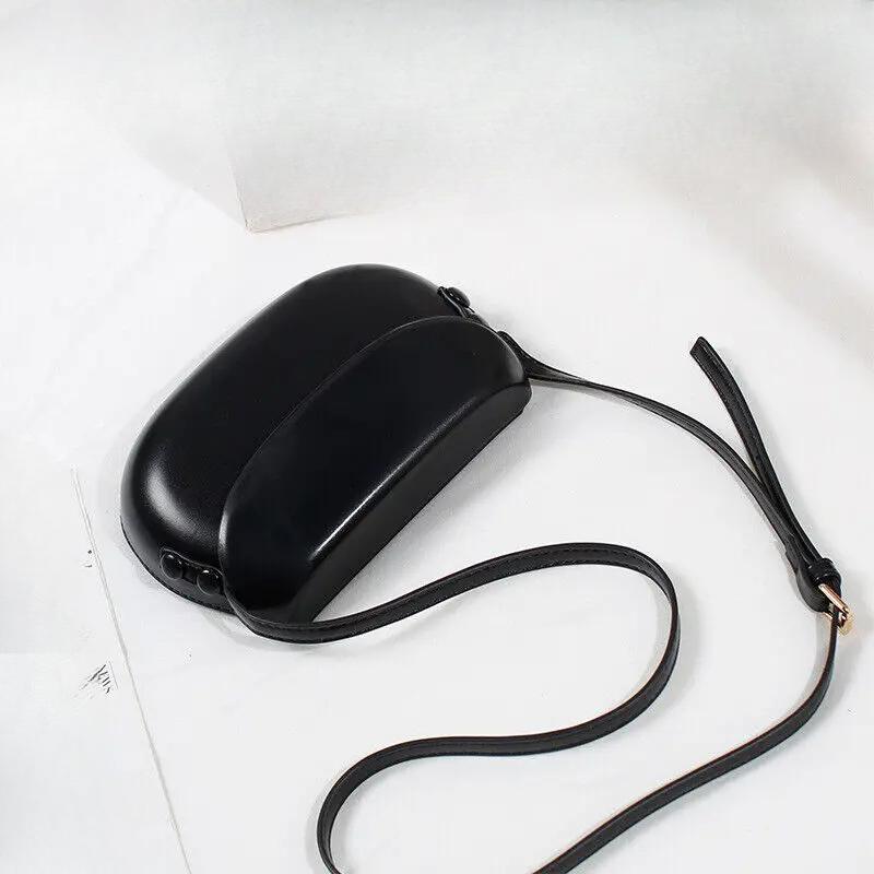 

Модная сумка через плечо цвета конфеты на одно плечо, роскошная маленькая сумочка, винтажная сумка-седло, жесткая сумка чёрный