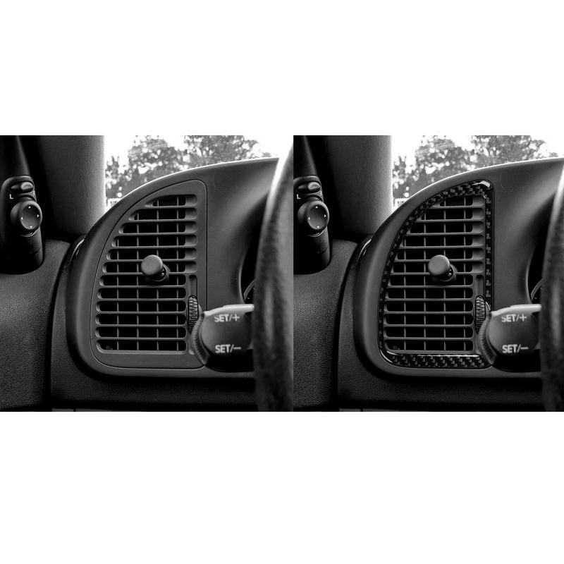 For Saab 9-3 2003-2011 Real Carbon Fiber Sticker Trument Air Conditioning Vent Panel Car Accessories Interior Decorative
