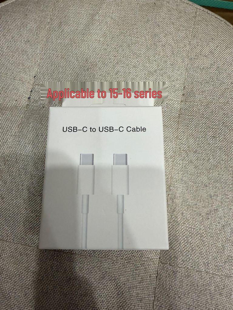Compatible with Apple 15/16 Charger: PD30W Dual Type-C Braided Data Cable for Fast Charging