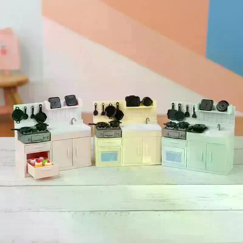 1 Set Kitchen Simulation Mini Model Stove Toy For Children Doll House Play And Pretend Cooking
