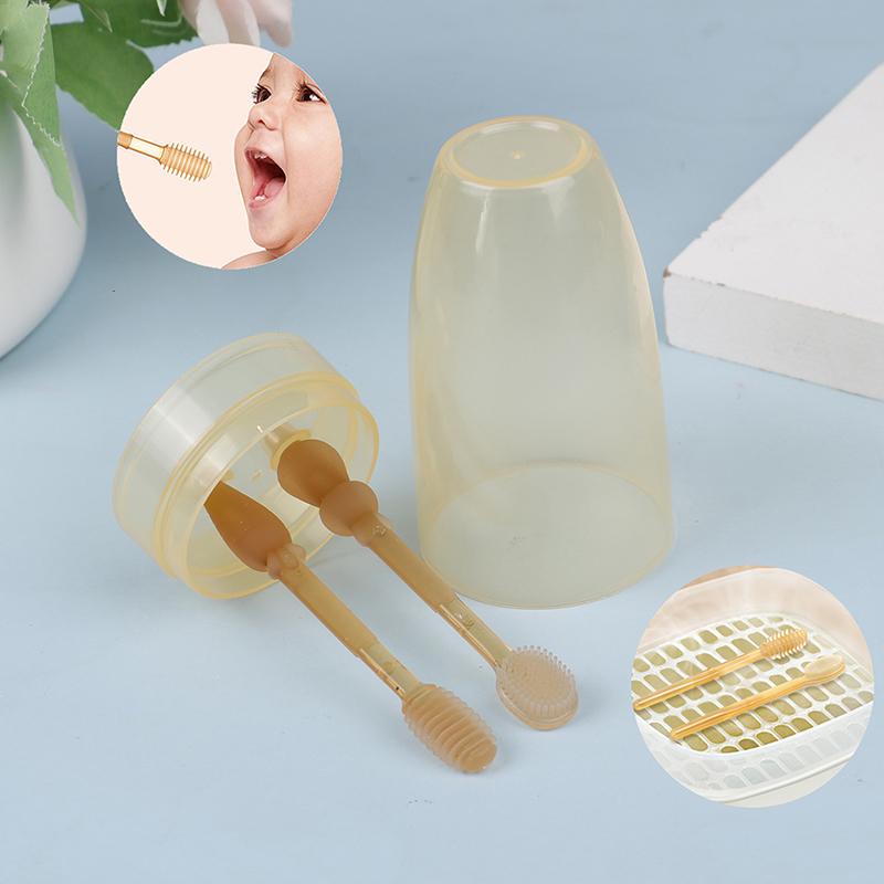 Silicone Infant Breast Toothbrush 0-1.5 Years Old Newborn Baby Tongue Oral Clean