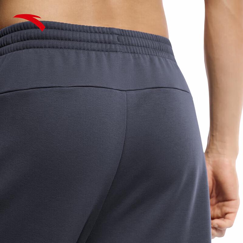Anta Men's Winter Fleece Lined Knit Straight Leg Sweatpants