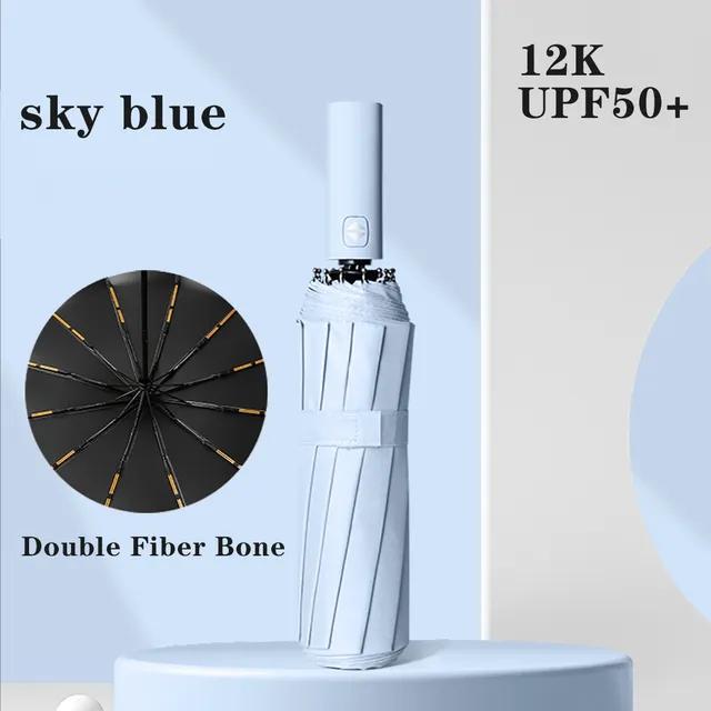 Windproof Double Layer Resistant Umbrella Fully Automatic Rain Men Women 24K Strong Luxury Business Male Large Umbrellas Parasol