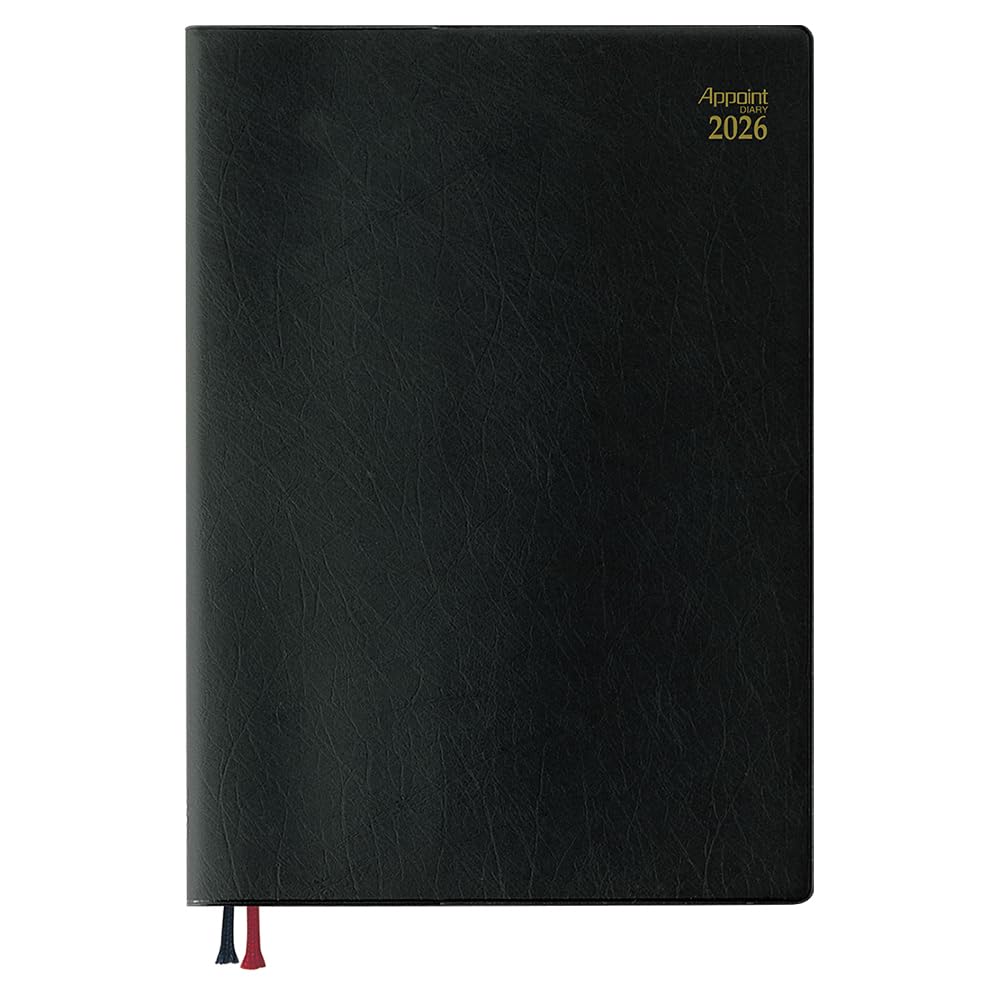 

Daigo 2026 Planner, Appointment Weekly Vertical, A5, Black, E1041, 2025, Starts December 2025