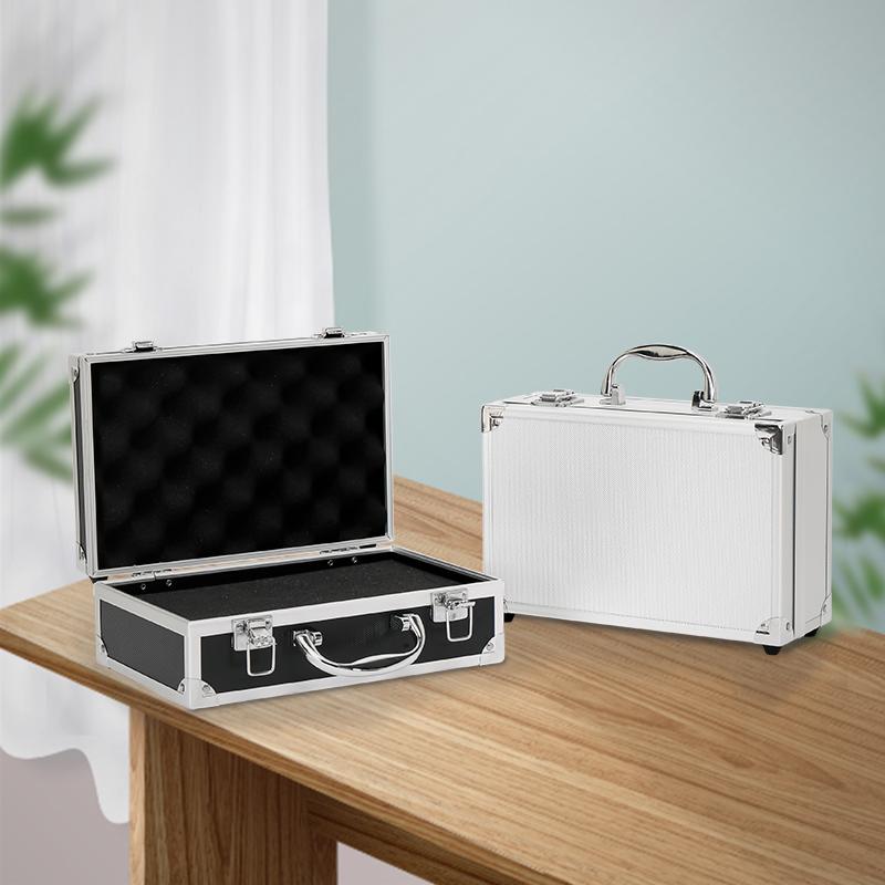 Portable Aluminum Tool Box  Case Portable Equipment Toolbox Organizer Shockproof Safety Instrument Tool Case Suitcase