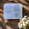 Silicone Mold Clovers Accessories Molds Practical Epoxy Resin Keychain Pendant Ornaments Mould Jewelry Making Supplies