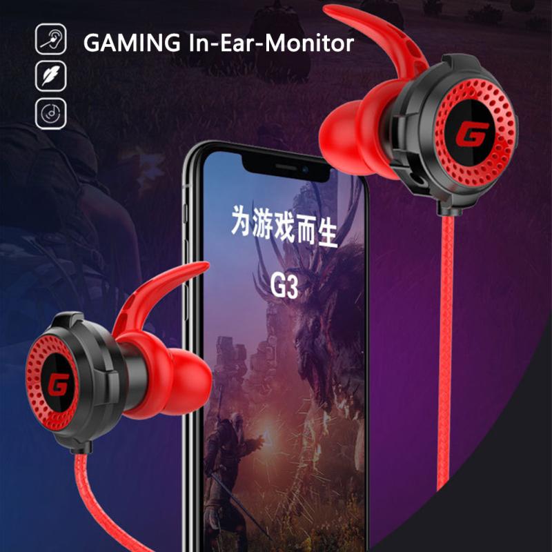 Wired Gaming Headset With Pluggable Microphone 3.5mm Portable Stereo In-ear Headphones Compatible