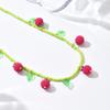 Fruit Shaped Pendant Beaded Necklace Crafted From Acrylic Materials Ideal For Casual And Formal Wear