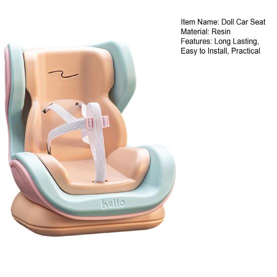 Doll Car Seat with Soft Furry Cushion Seat Cover Safety