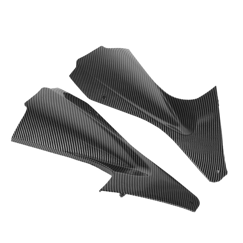 2pcs Carbon Fiber Style Motorcycle Side Air Duct Cover Fairing Insert Part Fit for Yamaha YZF R6 2006‑2007