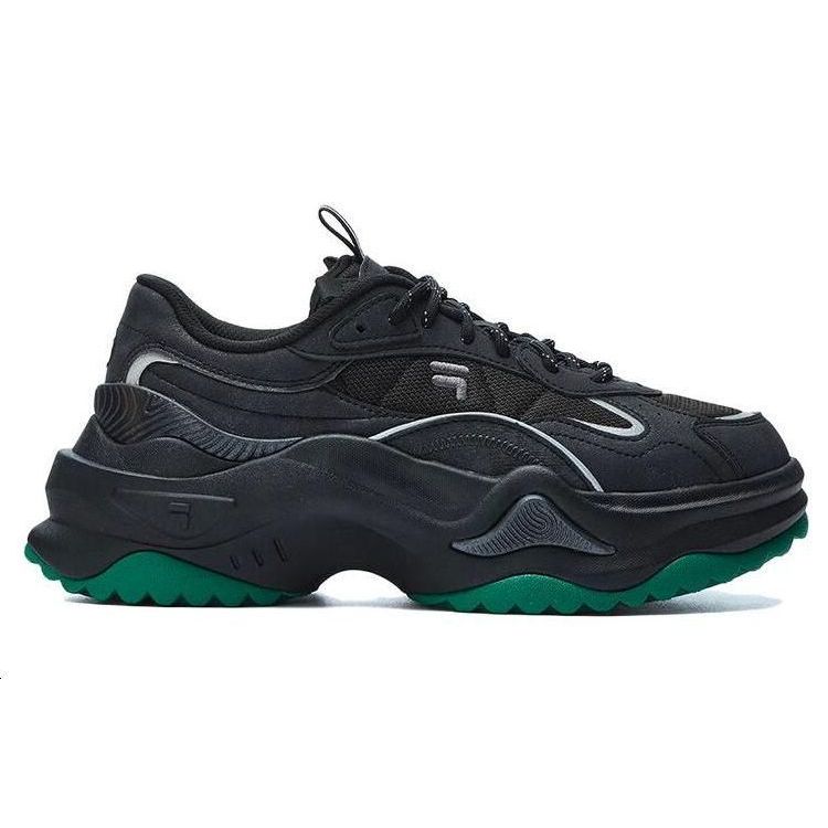 Fila Fusion Bianco II Hard Candy 2 Low Top Dad Sneakers Women Sneakers Black Green T12W311302FBG