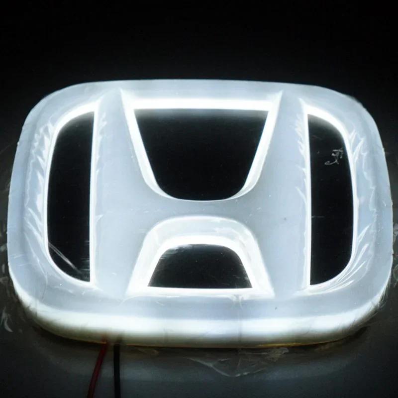 

9x7.5cm ABS Car LED Front Rear Emblem Badge Sticker for Honda Accord CRV Jazz Civic HRV City Odyssey Crosstour Light Accessories 9.8X8cm