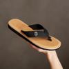 Men's Genuine Leather Sandals Men's Platform House Slippers Man Summer Man Flip Flops Genuine Mens Slipper Flip-flops Shoes Flop