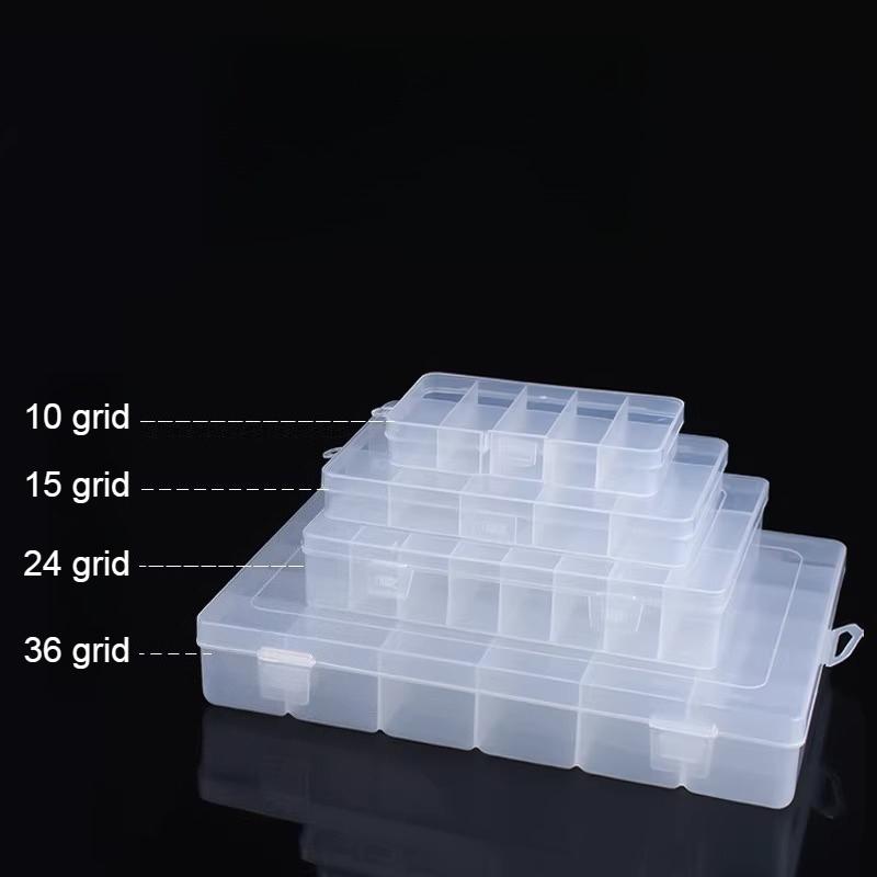 Electronic Component Screw Accessory Packaging Box Transparent PP Plastic Boxes Household Jewelry Miscellaneous Storage Casket