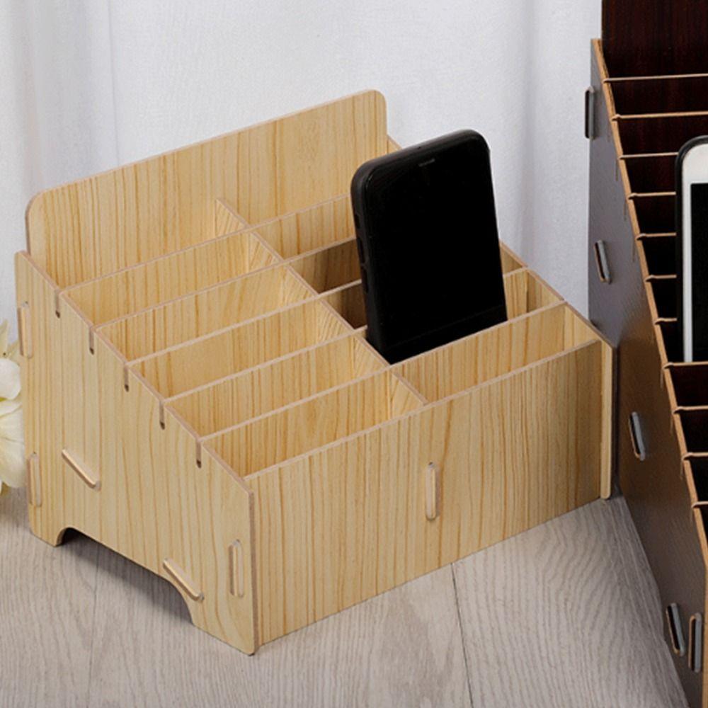 12/24/36 Grids Phone Management Box Portable Desktop Storage Sorting Basket  Desktop