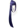 Cosplay Second In Navy with Hair Long Straight Costume Party Wig 2 Bonus Items Heat-resistant Wig, "The Castle," Blue, Clip-on Extensions, Style, Wig,