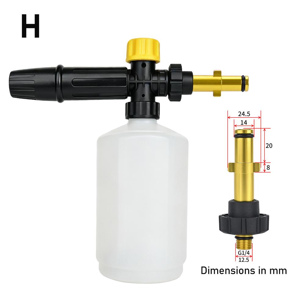 Pressure Washer Snow Foam Lance Foam Nozzle Foam Cannon Soap Gun for Ryobi Karcher Huter Makita High Pressure Cleaner