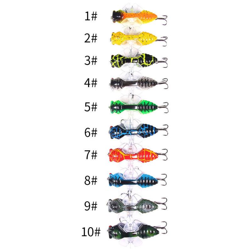 Insect Bionic Lure Bait15.5g7.5cmSurface Casting Vibration Sinking Bait for Freshwater and Saltwater Universal Bass and Mandarin