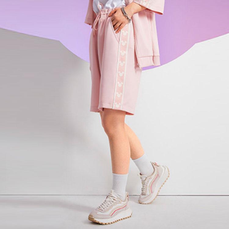 Li-Ning Disney Co-Branded Sports Fashion Series Mickey Print Casual Shorts Men Bottoms AKSR531-4