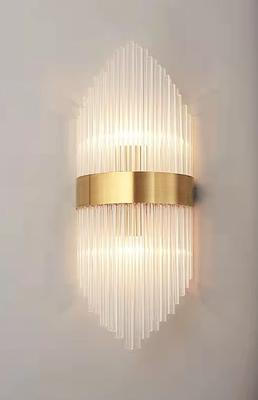 Nitra W2 - Large Crystal Wall Lamp 60cm Gold