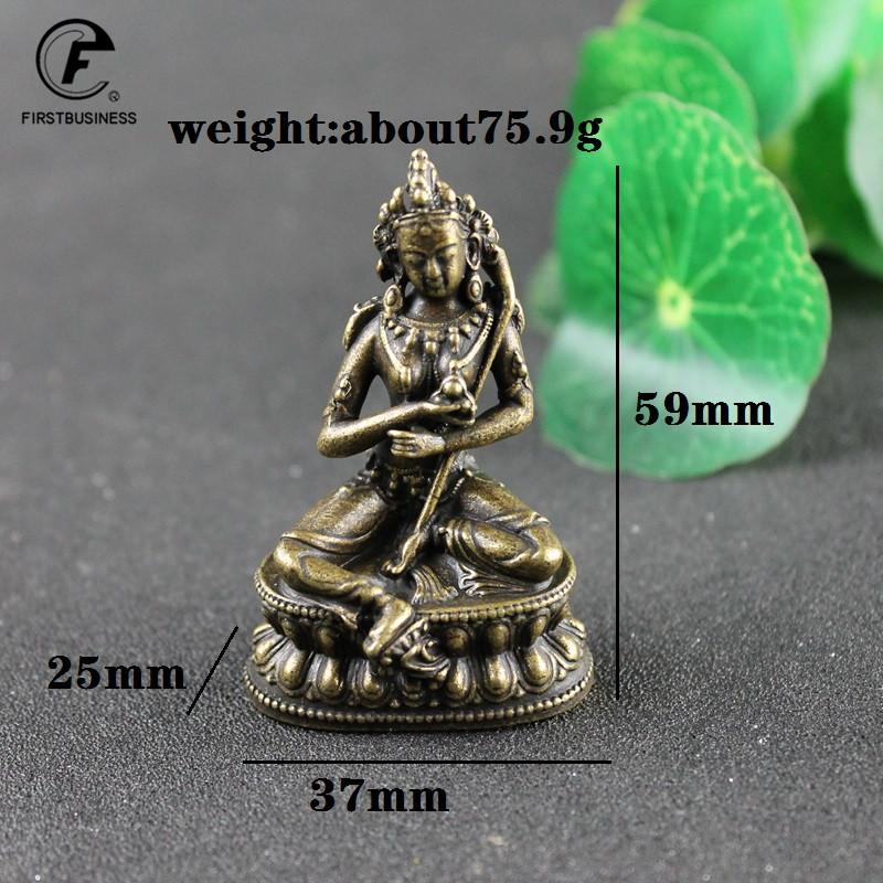 Aprox 5.9CM Height Green Tara Small Copper Statues Tantric Statues Buddha Statue Buddhism Buddhist Figure Figurine Desktop
