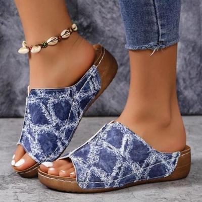 Mode Sandales d'été Chaussures pour femmes Chaussures décontractées Femme Slip On Chaussures pour dames Sandales compensées pour femmes Pantoufles douces pour femmes Sandales pour femmes