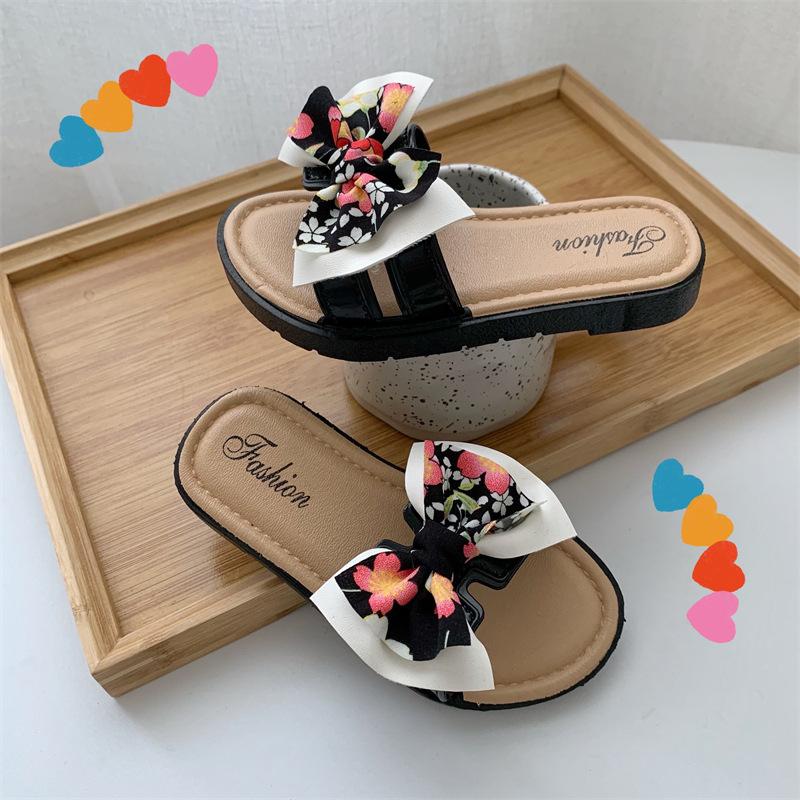 New Style Girls Slippers, Home Shoes, Children s Shoes, Sandals 24 чёрный