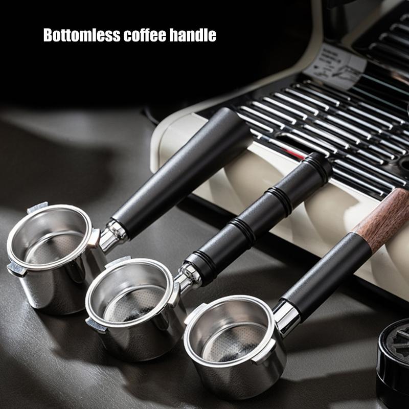 Heat Resistant Ergonomic Coffee Machine Portafilter 58mm Replacement Handle Metal Texture for E61 Series Models