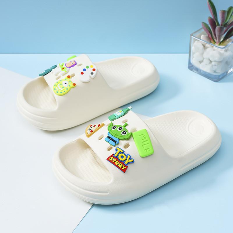 

Comfortable And Breathable Childrens Slide Sandals For Boys And Girls In Various Colors White,26-27