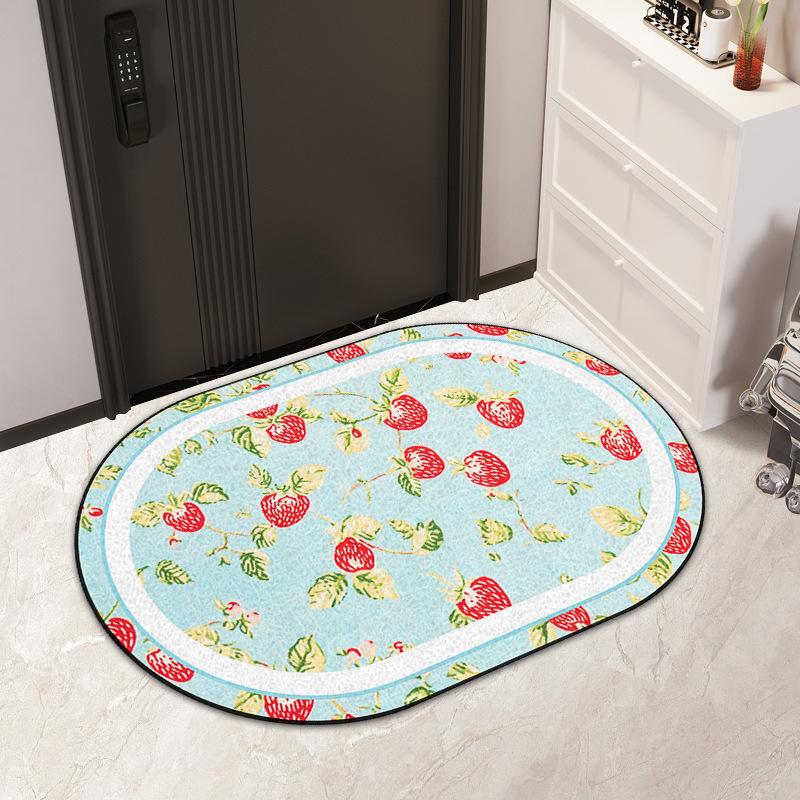 Wire Ring Entry Mat Ins Air Resistant Dirty PVC Can Be Cut Silk Ring Mat Non-slip Easy To Clean Entry Door Carpet