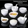 White Melamine Rice Bowl