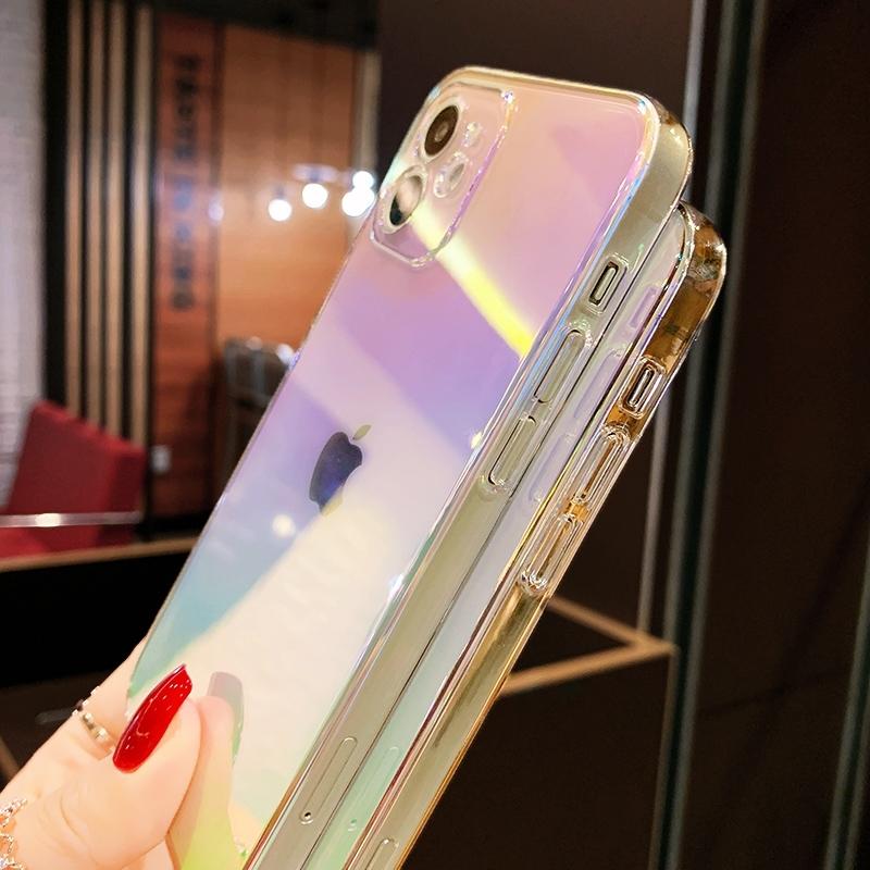 Holographic Ultra HD Gradient Colors PC Hard Case For Apple iPhone 14 13 12 11 Pro Max Mini 7 8 Plus SE 2020 XR X XS Cover