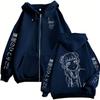 Reißverschluss Hoodie Kawaii Lustig Maomao Grafik Zip Up Jacke Herren Damen Manga Cosplay Zip Up Sweatshirt