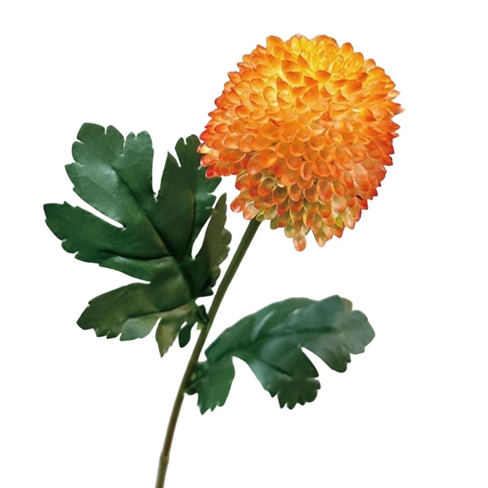 Silk Cloth Simulation Chrysanthemum Onion Ball Branch DIY Floral Materials Fake Flower Ball Soft Green Flower Hydrangea