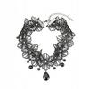 Gothic Lace Choker Neck Embroidery Black Gothic Necklace Ch11