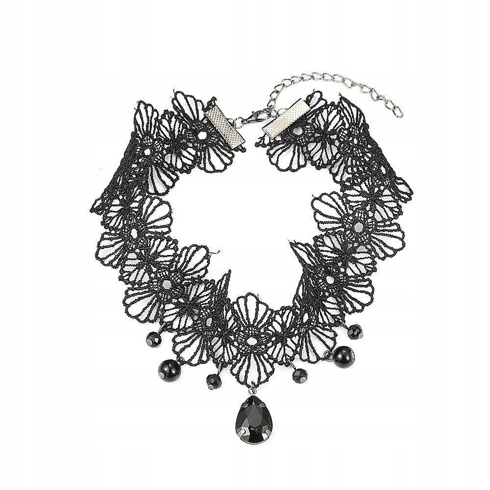 Gothic Lace Choker Neck Embroidery Black Gothic Necklace Ch11