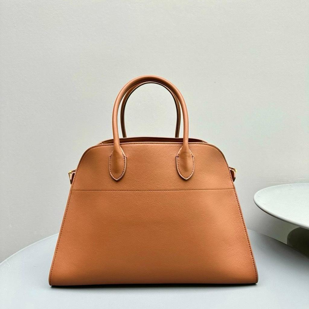 ROW Premium Cowhide Handbag: Large Capacity Commuter Tote & Crossbody Bag