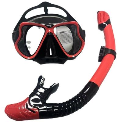 Tauchmasken für Erwachsene Schnorchel-Atemschlauch-Set Brille für Frauen Männer Anti-Rutsch-Schnallenmasken