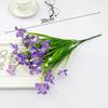 Artificial Daisy, Orchid, Sunflower & Green Plant Bunch for Bedroom Decoration