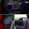 AC Air Condition Vent Outlet Trim Cover Decor For Jeep Wrangler JK 11-17 Purple