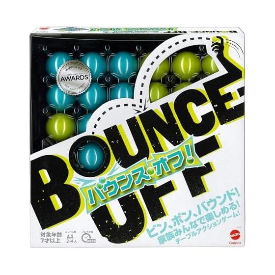Mattel Game Bounce Off, Genuine Japanese Board Game, Party Game, For 2-4 Players, Ages 7 and Up CBJ83